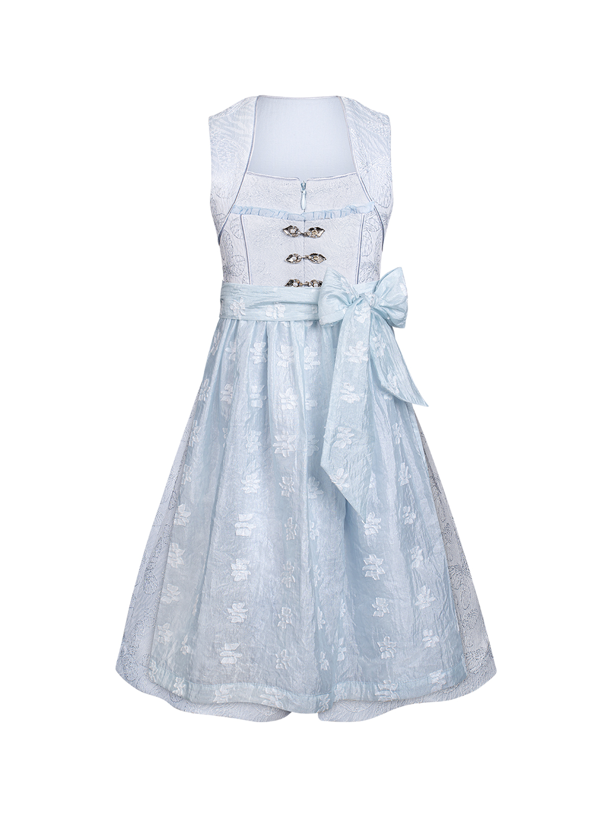 Ausschnitt Dirndl in Blau