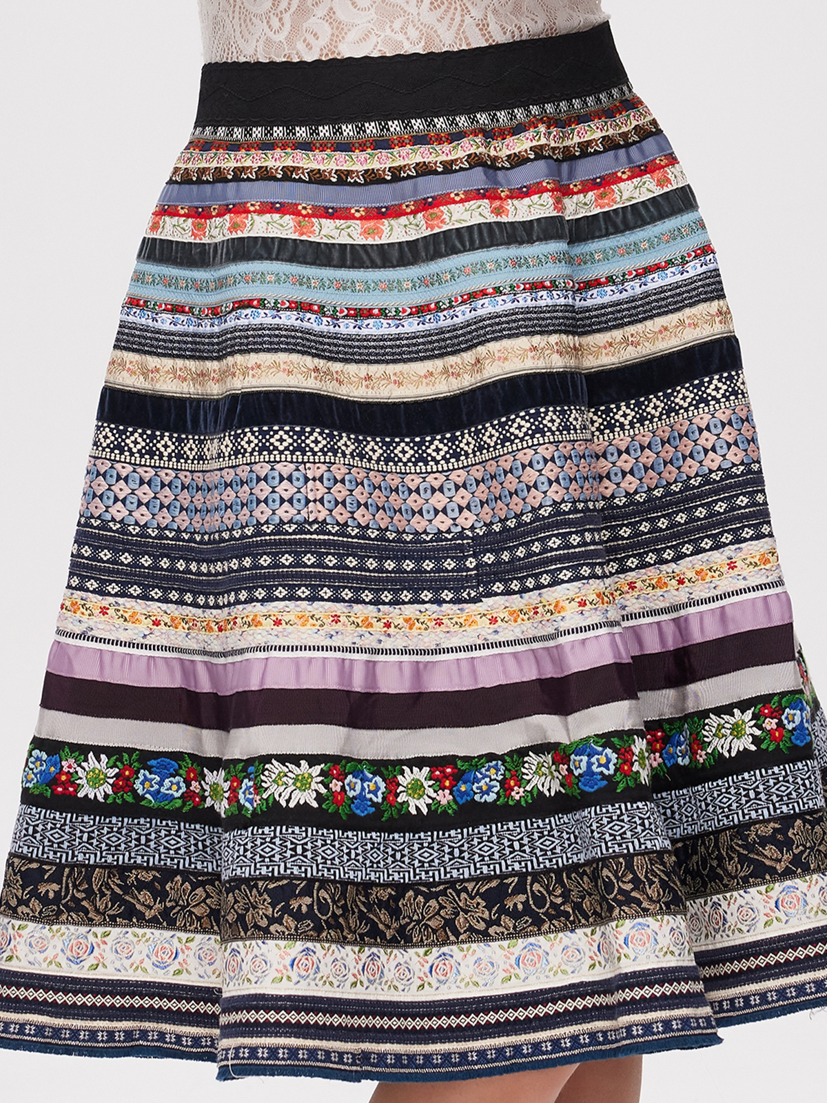 Dirndl-Rock in Blau
