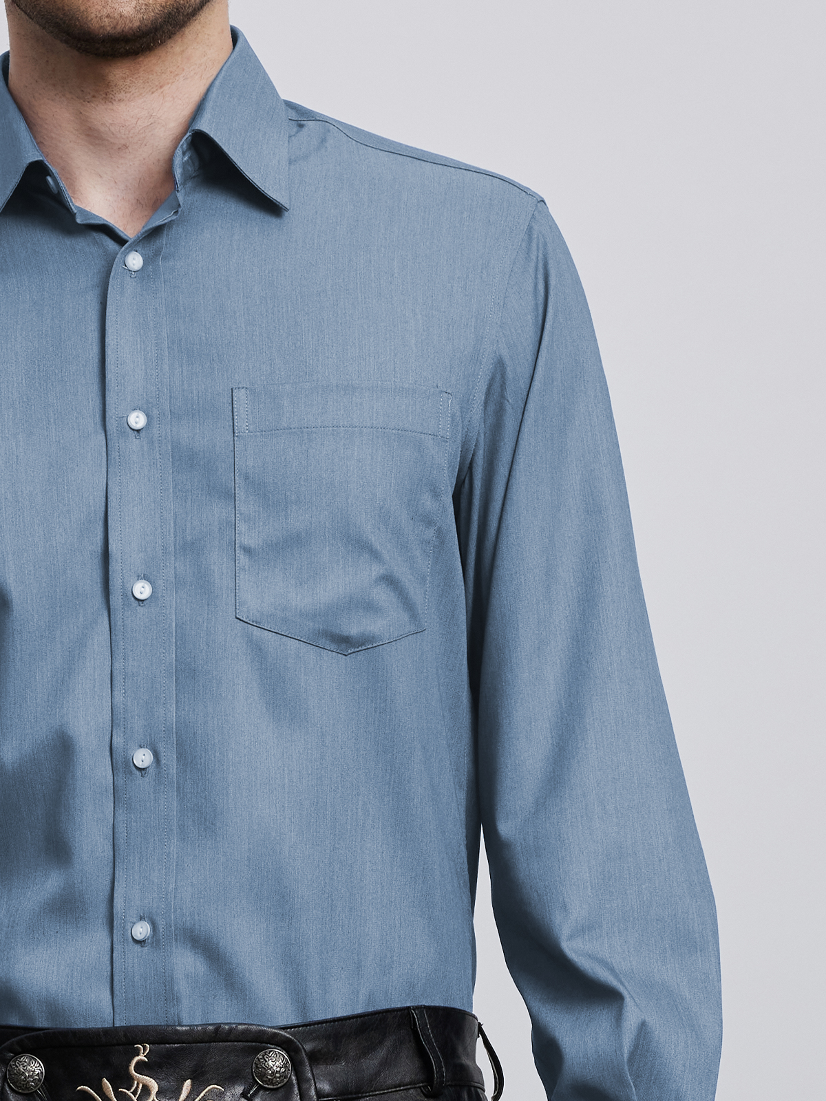 Dirndl Bluse langarm schwarz