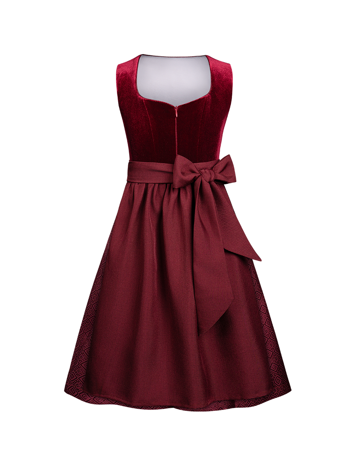 Dirndl in Rot – ein Kontrast zum dunkelblauen Herrenhemd