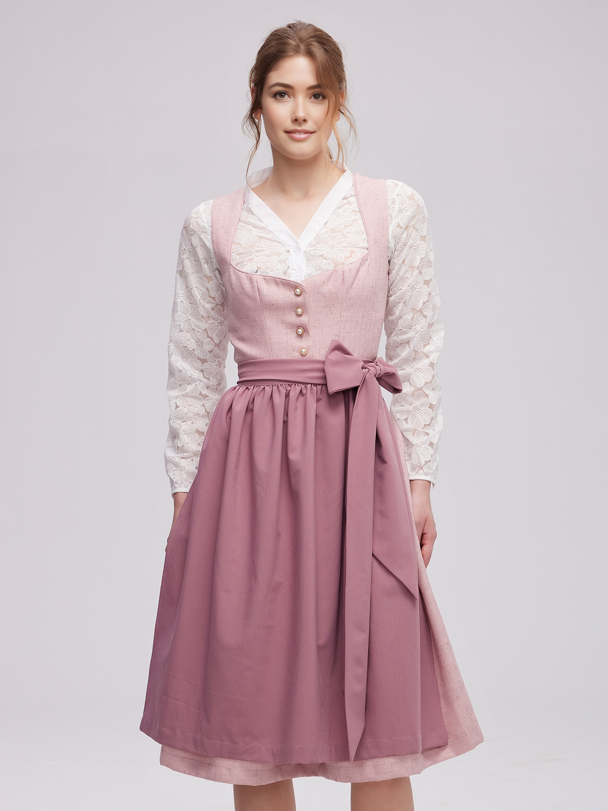 Samt Dirndl Blau in eleganter Ausführung