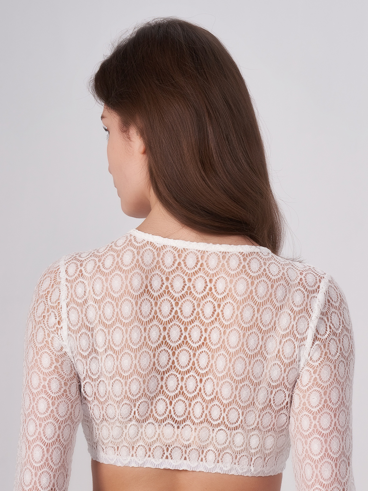 Dirndl Bluse in Weiß